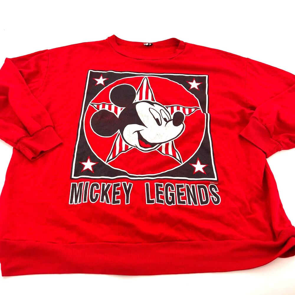 vintage unisex Disney Mickey Mouse graphic logo oversized crew neck sweatshirt
